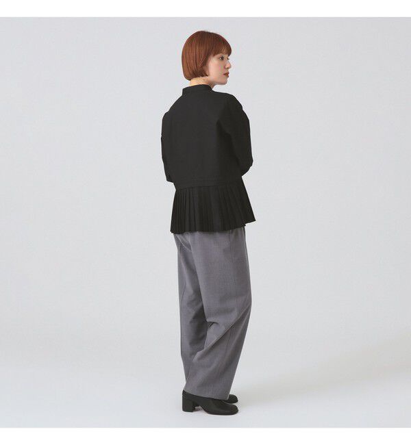 Ray BEAMS 「プリーツ キリカエ バンドカラー シャツ」|シャツ・ブラウス|