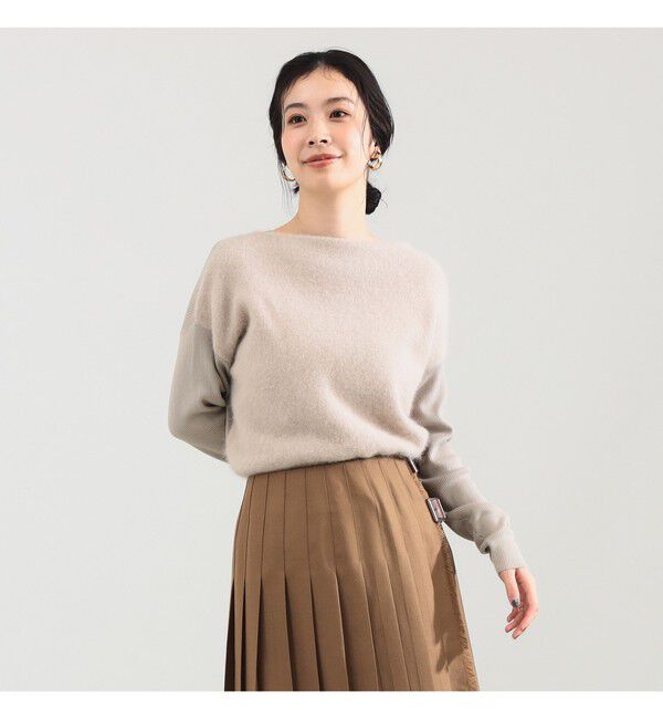 フラッフィー ボートネック ニット（Demi-Luxe BEAMS ）｜ルミネの