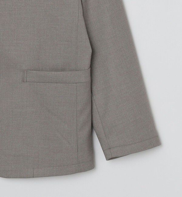 SHIPS Colors 「SHIPS Colors: 〈手洗い可能〉ウールライク ノーカラー ジャケット」|ノーカラージャケット|