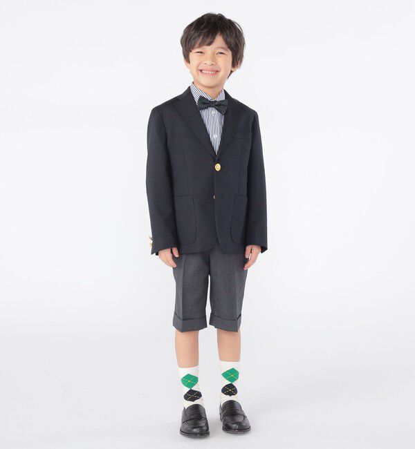 SHIPS KIDS「SHIPS KIDS:100～130cm / セレモニー ウール メタル ボタン ジャケット」|スーツ|