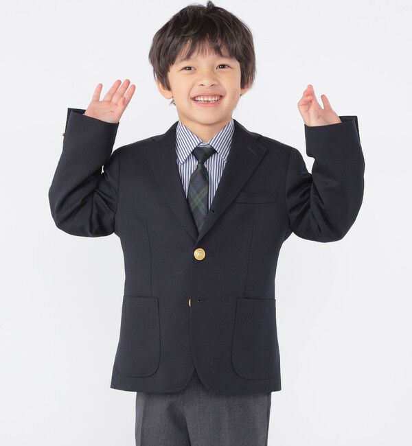 SHIPS KIDS「SHIPS KIDS:100～130cm / セレモニー ウール メタル ボタン ジャケット」|スーツ|
