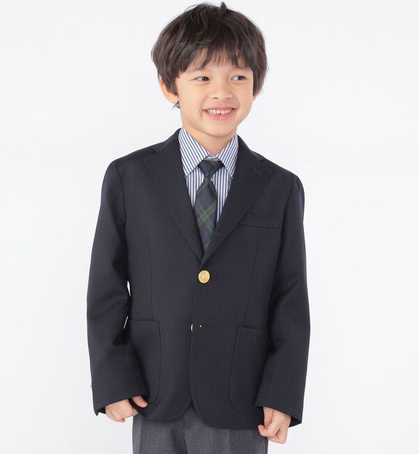 SHIPS KIDS「SHIPS KIDS:100～130cm / セレモニー ウール メタル ボタン ジャケット」|スーツ|