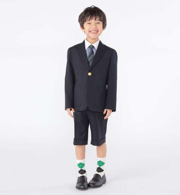 SHIPS KIDS「SHIPS KIDS:100～130cm / セレモニー ウール メタル ボタン ジャケット」|スーツ|