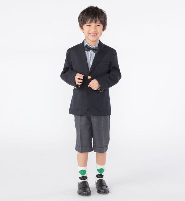SHIPS KIDS「SHIPS KIDS:100～130cm / セレモニー ウール メタル ボタン ジャケット」|スーツ|