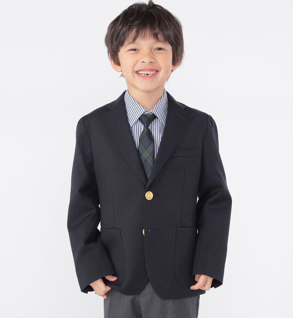 SHIPS KIDS「SHIPS KIDS:100～130cm / セレモニー ウール メタル ボタン ジャケット」|スーツ|