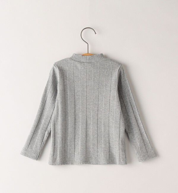 SHIPS KIDS「SHIPS KIDS:80～90cm / ランダム リブ ハイネック カットソー」|Tシャツ・カットソー|