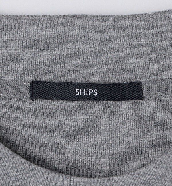 SHIPS「【WEB限定】SHIPS: テレワーク ビズ ワンポイントロゴ ハイゲージ ダブルニット スウェット」|スウェット・ジャージ|