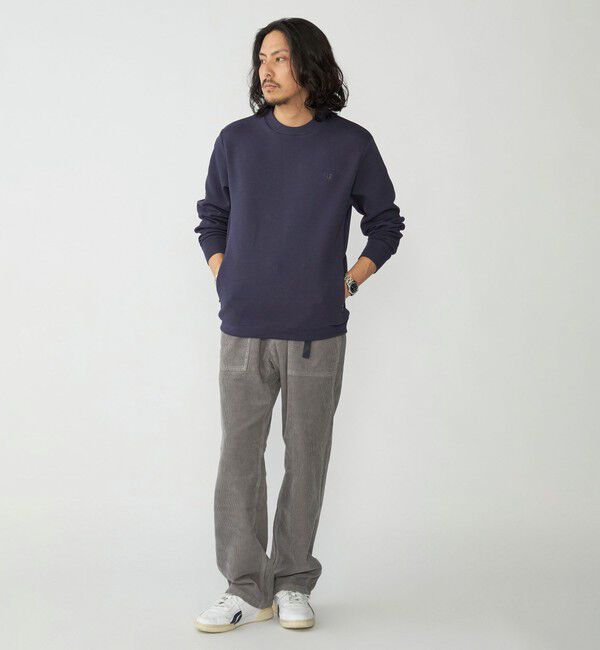 SHIPS「【WEB限定】SHIPS: テレワーク ビズ ワンポイントロゴ ハイゲージ ダブルニット スウェット」|スウェット・ジャージ|