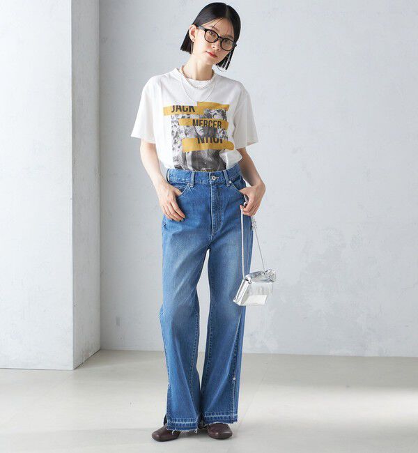 SHIPS for women「J.J.MERCER:〈洗濯機可能〉プリント TEE」|Tシャツ・カットソー|