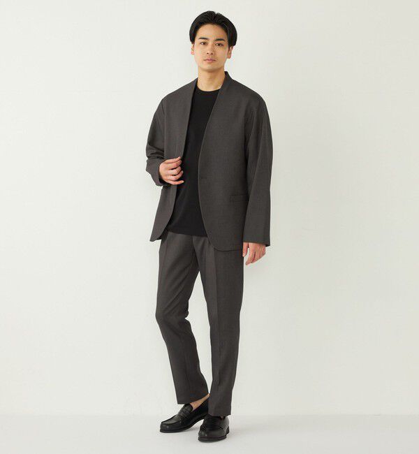 SHIPS Colors 「《一部追加予約》SHIPS Colors:〈手洗い可能〉ノーカラー ジャケット(セットアップ可能)◆」|ノーカラージャケット|