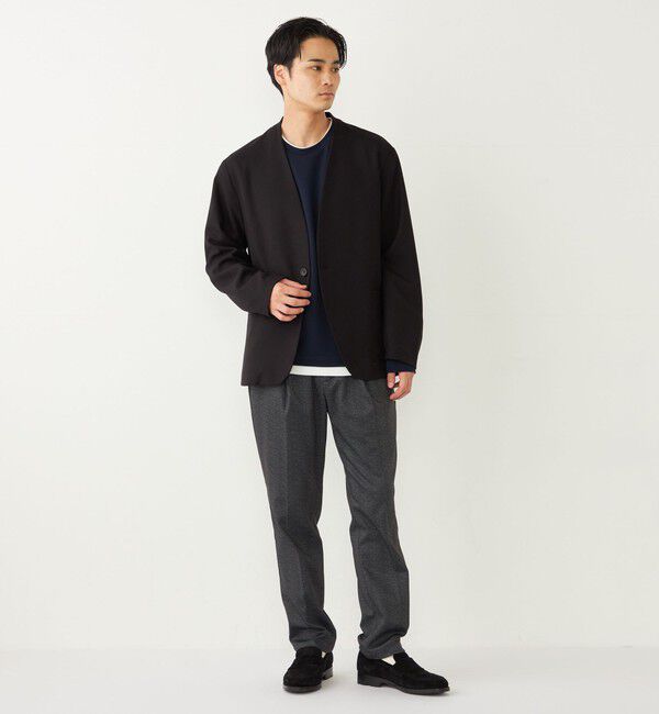 SHIPS Colors 「《一部追加予約》SHIPS Colors:〈手洗い可能〉ノーカラー ジャケット(セットアップ可能)◆」|ノーカラージャケット|