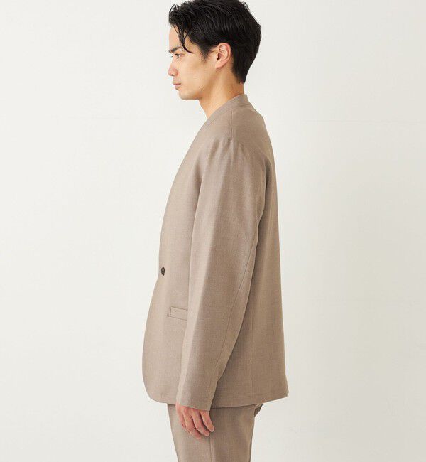 SHIPS Colors 「《一部追加予約》SHIPS Colors:〈手洗い可能〉ノーカラー ジャケット(セットアップ可能)◆」|ノーカラージャケット|