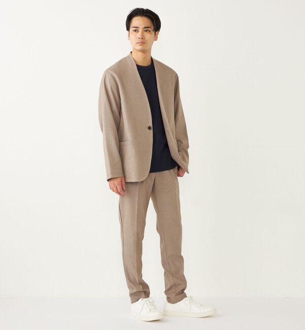 SHIPS Colors 「《一部追加予約》SHIPS Colors:〈手洗い可能〉ノーカラー ジャケット(セットアップ可能)◆」|ノーカラージャケット|