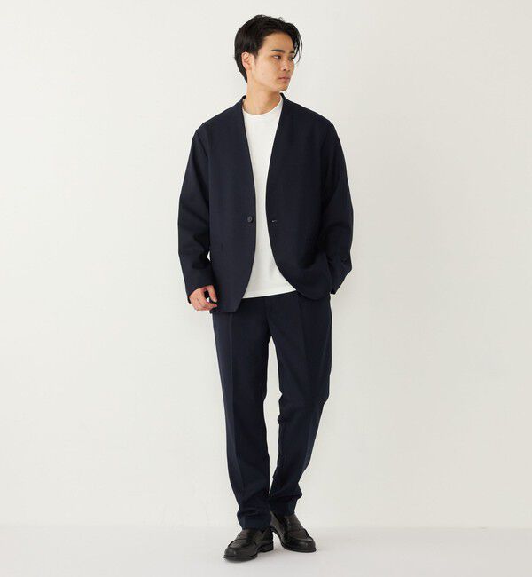 SHIPS Colors 「《一部追加予約》SHIPS Colors:〈手洗い可能〉ノーカラー ジャケット(セットアップ可能)◆」|ノーカラージャケット|