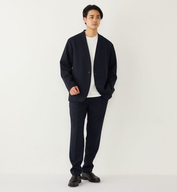 SHIPS Colors 「《一部追加予約》SHIPS Colors:〈手洗い可能〉ノーカラー ジャケット(セットアップ可能)◆」|ノーカラージャケット|