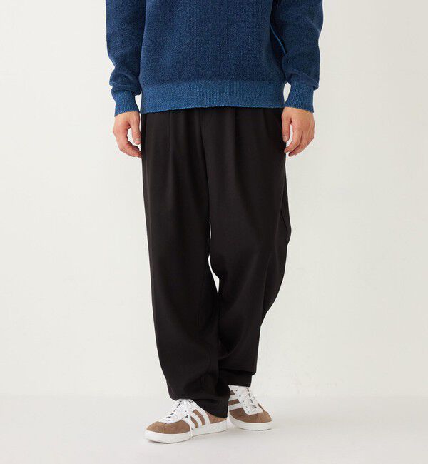 SHIPS Colors 「SHIPS Colors:〈洗濯機可能〉TR テーパード ワイド トラウザーズ（セットアップ可能）◇」|その他|ブラック