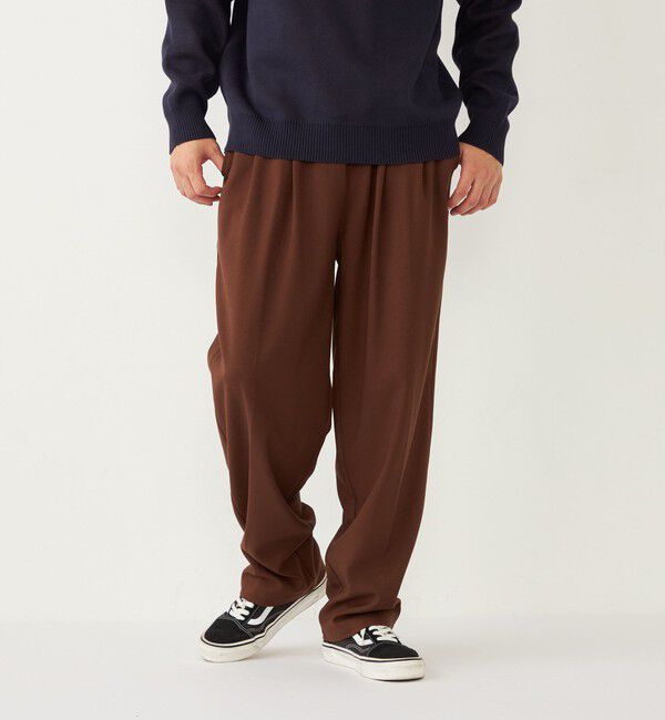 SHIPS Colors 「SHIPS Colors:〈洗濯機可能〉TR テーパード ワイド トラウザーズ（セットアップ可能）◇」|その他|