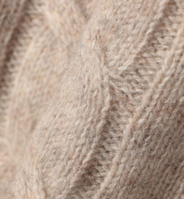 SHIPS any「【WEB限定】SHIPS any:〈手洗い可能〉ヤク ケーブル クルーネック ニット プルオーバー 2」|ニット・セーター|