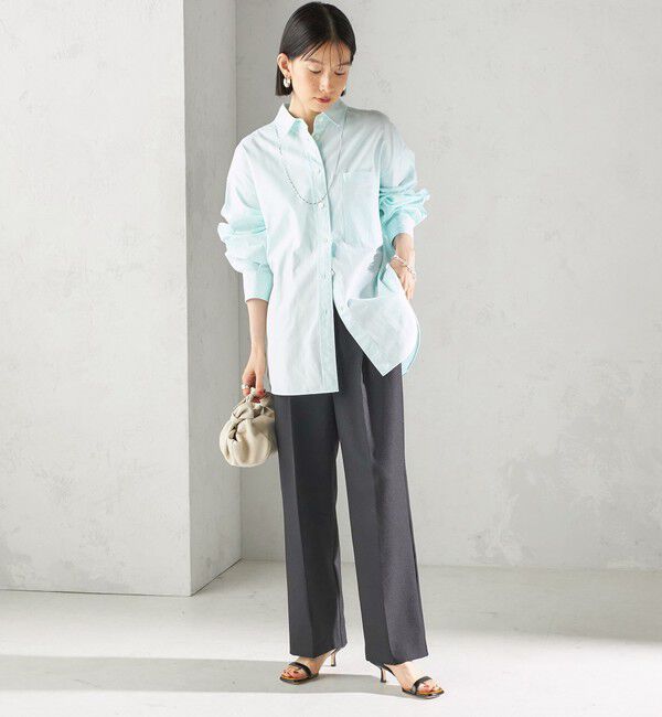 SHIPS for women「〈洗濯機可能〉ピン オックス 刺繍 シャツ」|シャツ・ブラウス|