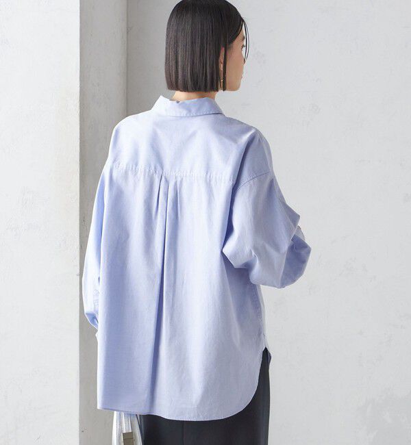 SHIPS for women「〈洗濯機可能〉ピン オックス 刺繍 シャツ」|シャツ・ブラウス|