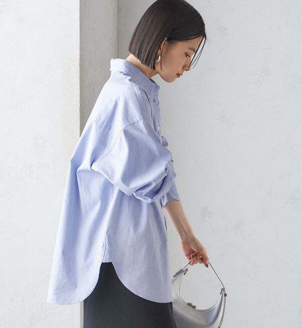 SHIPS for women「〈洗濯機可能〉ピン オックス 刺繍 シャツ」|シャツ・ブラウス|