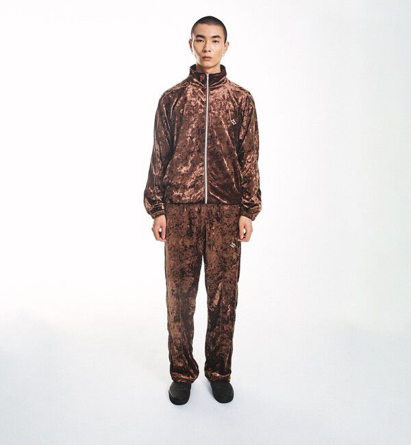 SHIPS「City Ambient Products: クラッシュベロアトラックジャケット(セットアップ対応)」|テーラードジャケット|