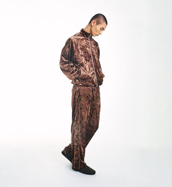 SHIPS「City Ambient Products: クラッシュベロアトラックジャケット(セットアップ対応)」|テーラードジャケット|