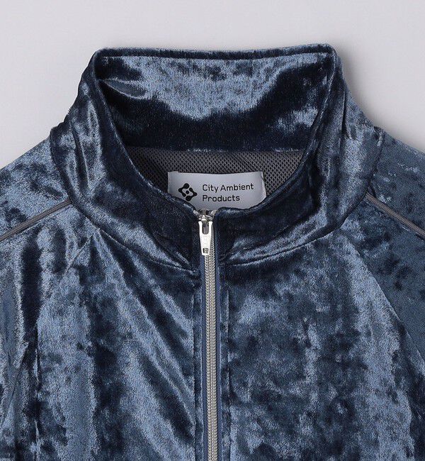 SHIPS「City Ambient Products: クラッシュベロアトラックジャケット(セットアップ対応)」|テーラードジャケット|