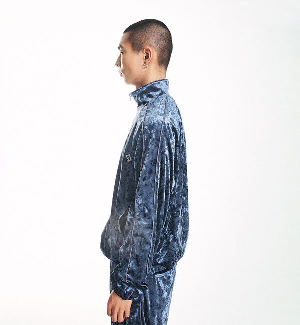 SHIPS「City Ambient Products: クラッシュベロアトラックジャケット(セットアップ対応)」|テーラードジャケット|