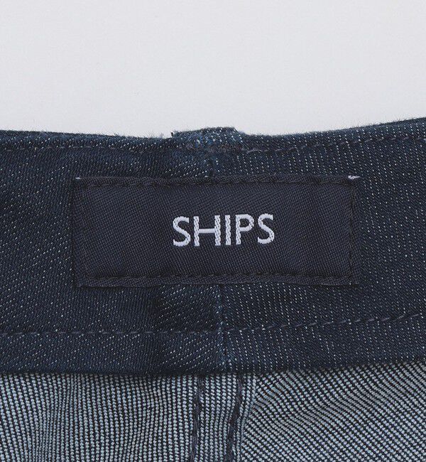 SHIPS「SHIPS: デニム ライク テーパード スリム チノパンツ」|チノ|