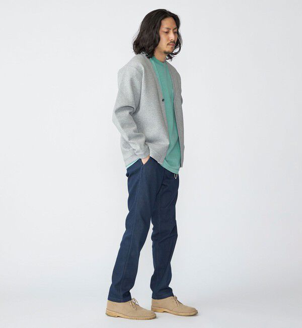 SHIPS「SHIPS: デニム ライク テーパード スリム チノパンツ」|チノ|