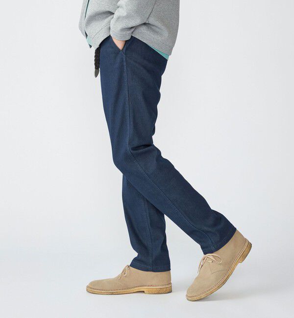 SHIPS「SHIPS: デニム ライク テーパード スリム チノパンツ」|チノ|