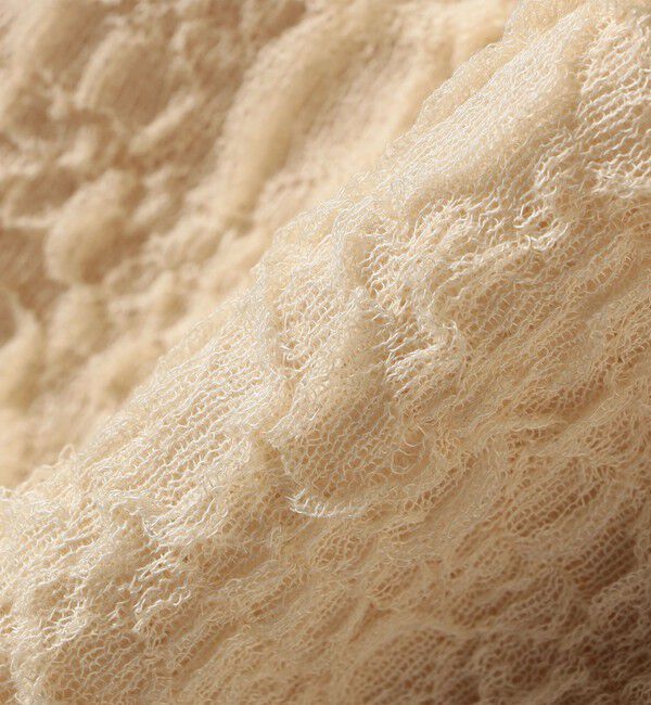 SHIPS any「【WEB限定】SHIPS any:〈手洗い可能〉ジャカード バンピー クルーネック プルオーバー」|ニット・セーター|