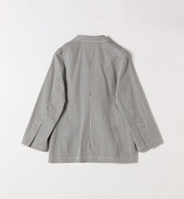 SHIPS any「SHIPS any:〈手洗い可能〉コードレーン ストライプ オーバー テーラード ジャケット」|テーラードジャケット|