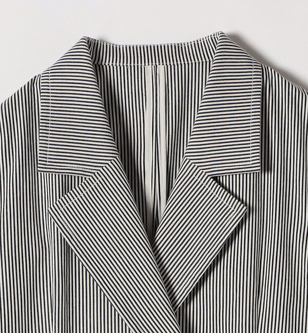 SHIPS any「SHIPS any:〈手洗い可能〉コードレーン ストライプ オーバー テーラード ジャケット」|テーラードジャケット|