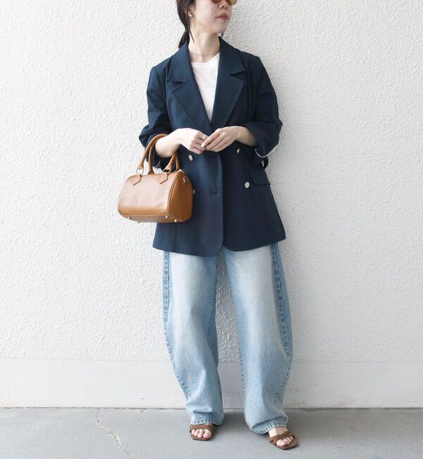 SHIPS any「SHIPS any:〈手洗い可能〉コードレーン ストライプ オーバー テーラード ジャケット」|テーラードジャケット|