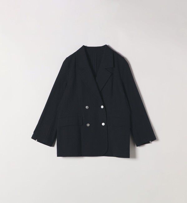 SHIPS any「SHIPS any:〈手洗い可能〉コードレーン ストライプ オーバー テーラード ジャケット」|テーラードジャケット|