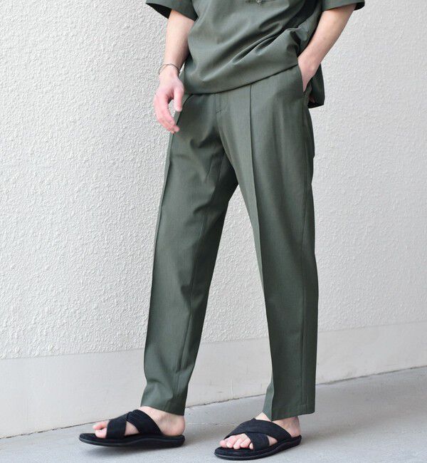 SHIPS any「SHIPS any:〈吸水速乾〉Rapidry クリース アンクル テーパード イージーパンツ(セットアップ対応)◇」|チノ|