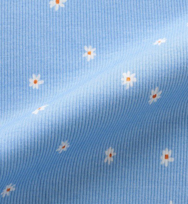 SHIPS KIDS「SHIPS KIDS:140～150cm / フラワー テキスタイル 半袖 TEE」|Tシャツ・カットソー|