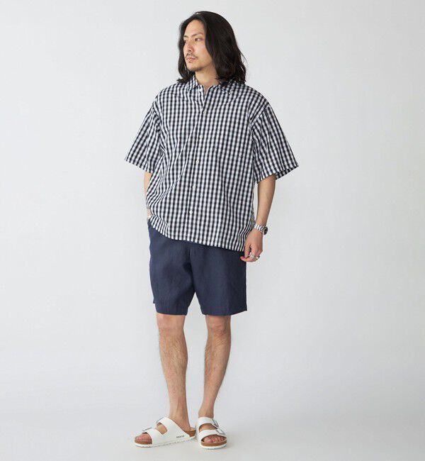 SHIPS「SHIPS: レギュラーカラー ベーシック ウィークエンド 半袖 シャツ」|シャツ・ブラウス|