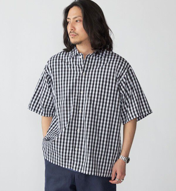 SHIPS「SHIPS: レギュラーカラー ベーシック ウィークエンド 半袖 シャツ」|シャツ・ブラウス|