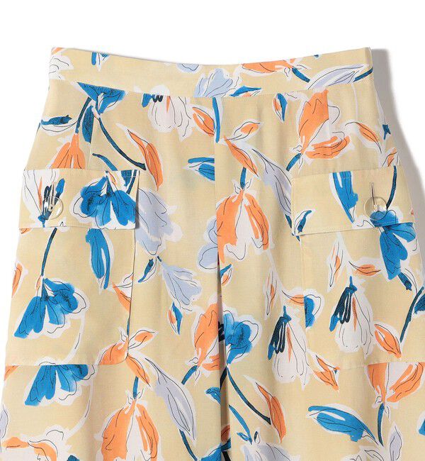 SHIPS for women「IPEKER 花柄 フロント ポケット フレア スカート」|スカート|