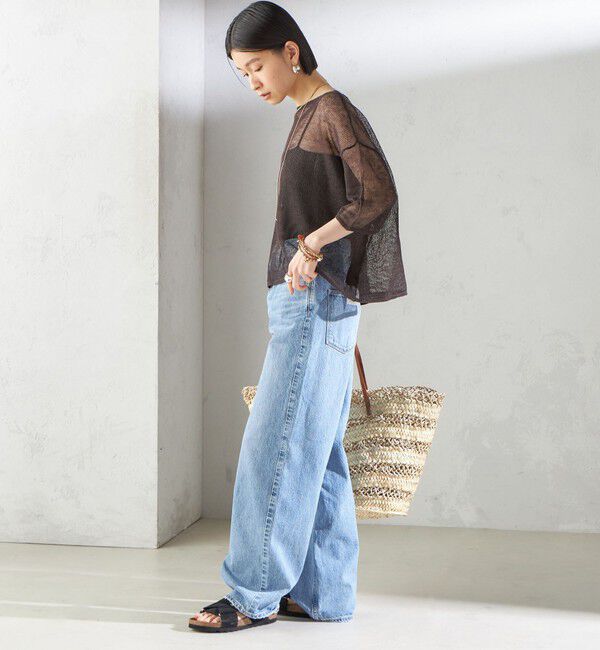 SHIPS for women「〈手洗い可能〉イタリアン シアー リネン プルオーバー」|ニット・セーター|