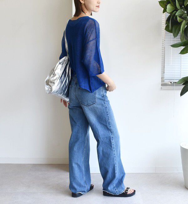 SHIPS for women「〈手洗い可能〉イタリアン シアー リネン プルオーバー」|ニット・セーター|