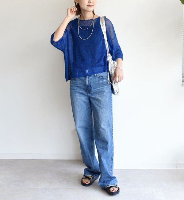 SHIPS for women「〈手洗い可能〉イタリアン シアー リネン プルオーバー」|ニット・セーター|