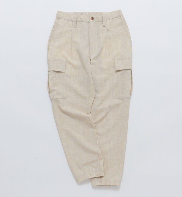 SHIPS Colors 「SHIPS Colors:〈洗濯機可能〉ストレッチ イージー カーゴ パンツ」|カーゴ|ベージュ
