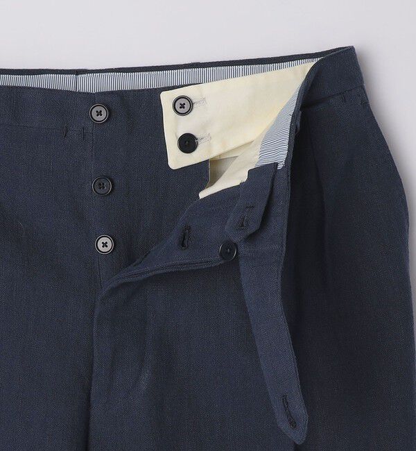 SHIPS「【SHIPS別注】Errico Formicola: サルトリアル リネン キャンバス スラックス」|スラックス|