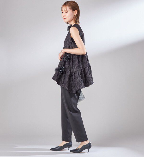 SHIPS for women「troisiemeCHACO:〈手洗い可能〉テーパード パンツ」|スラックス|