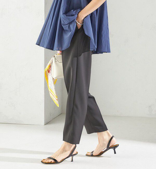 SHIPS for women「troisiemeCHACO:〈手洗い可能〉テーパード パンツ」|スラックス|