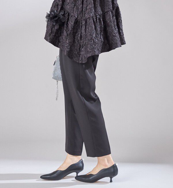 SHIPS for women「troisiemeCHACO:〈手洗い可能〉テーパード パンツ」|スラックス|